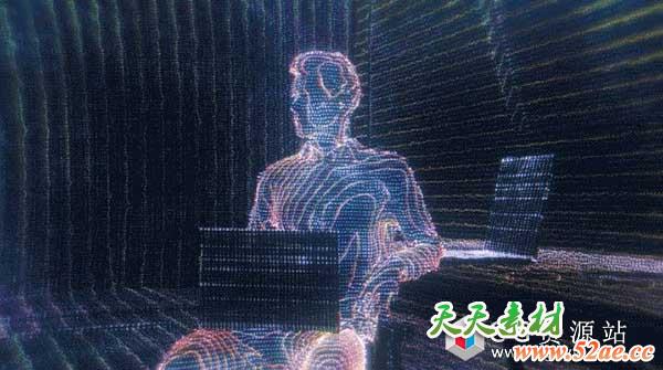 C4D教程-制作酷炫HUD三维扫描线效果 Cinema 4D – Creating Ghost in the Shell Inspired HUD Effect Tutorial-天天素材网