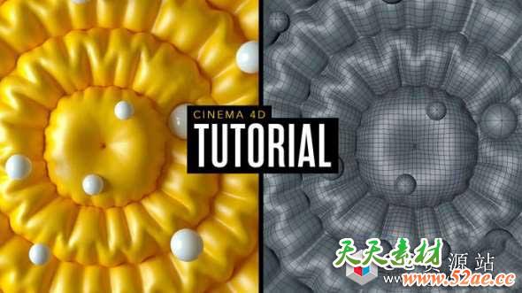 C4D教程-Octane渲染器制作弹性气球布料教程 Cinema 4D and Octane Render – Cloth Effect Tutorial-天天素材网