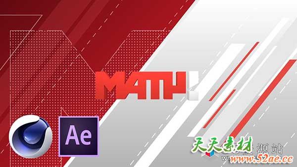 C4DAE电视广播栏目包装教程+工程Screen Saver TV in Cinema 4D and After Effects-天天素材网