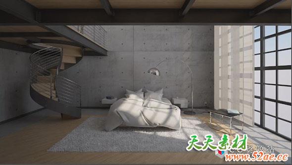 C4D教程-室内场景灯光渲染教程 Cinema 4D – How to Realistically Light an Interior Scene Tutorial-天天素材网