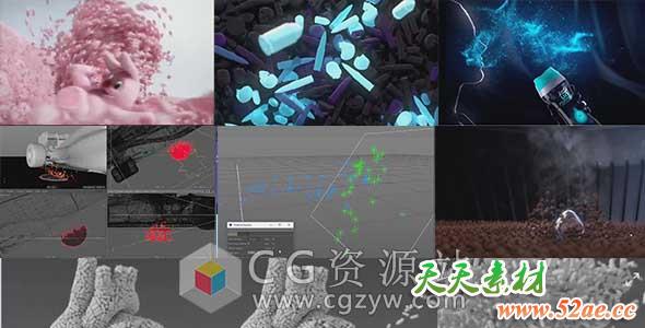 C4D粒子特效高级训练视频教程 FXPHD – C4D222 Cinema 4D Particles Masterclass-天天素材网