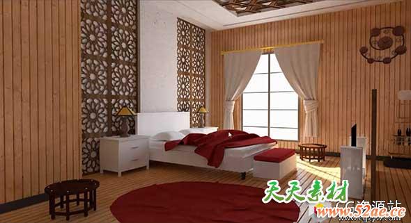 C4D教程 – 快速简单真实室内渲染教程+工程文件-天天素材网