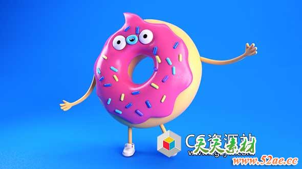 CINEMA 4D 塑料玩具渲染视频教程Cinema 4D – Creating a Realistic Plastic Vinyl Toy Texture Tutorial-天天素材网