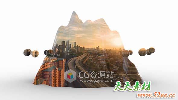 C4D教程-投射视频片段到对象物体中动画效果-天天素材网