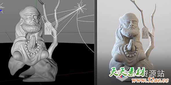 C4D插件Redshift渲染器灯光照明渲染教程Lighting in Redshift for Cinema 4D+工程文件-天天素材网