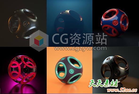 C4D OC渲染器灯光照明预设Octane Lighting Essentials-天天素材网