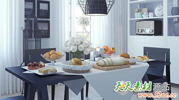 3D食物模型(C4D+C4D VRAY格式)CGAxis Models Volume 71 3D Food V-天天素材网