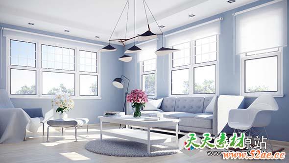 现代木制金属窗户三维窗口模型包(C4D/Maya/MAX/FBX/OBJ格式)CGAxis Models Volume 82 Windows II-天天素材网