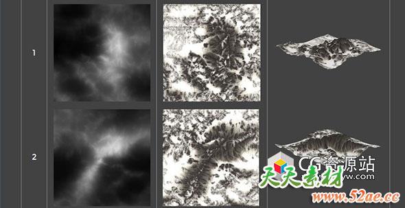 C4D景观图4K贴图纹理Cinema 4D+Octane render-天天素材网