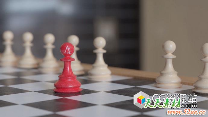 C4D教程-Octane Render国际象棋建模渲染教程Cinema 4D Tutorial – Chess Set in Octane Render-天天素材网