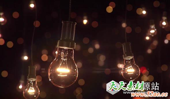 C4D结合Octane Render灯泡渲染合成案例教程Cinema 4D Light Bulb in Octane Render and After Effects-天天素材网