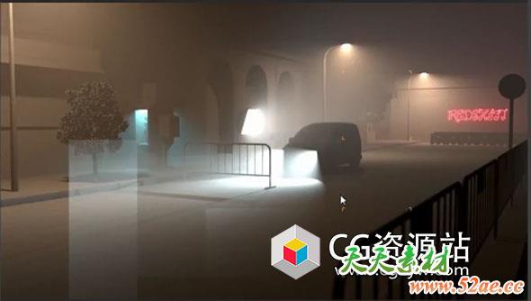 C4D中Redshift GPU渲染器灯光渲染教程-天天素材网