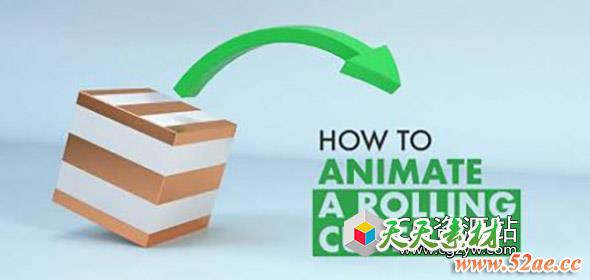 学习立方体滚动C4D动画教程How to animate a rolling cube in Cinema 4D-天天素材网