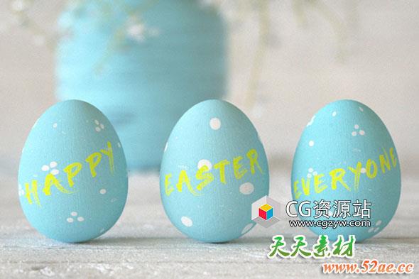 Cinema 4D和Octane – 彩绘复活节彩蛋教程Cinema 4D and Octane – Painted Easter Eggs Tutorial-天天素材网