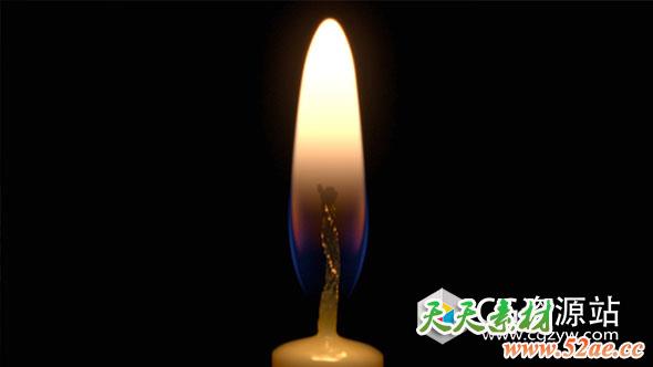 C4D蜡烛动态火焰教程Cinema 4D – Realistic Candle with Dynamic Flame Tutorial-天天素材网