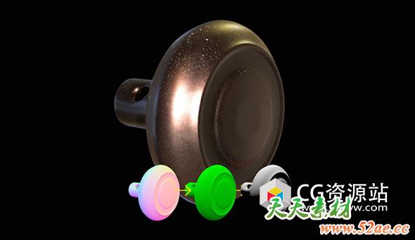 Arnold实用程序着色器添加灰尘和油漆斑点C4D教程-天天素材网