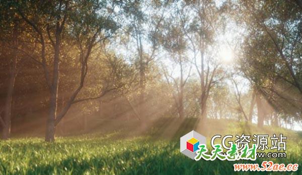 Octane渲染器创建自然体积光效果C4D教程-天天素材网