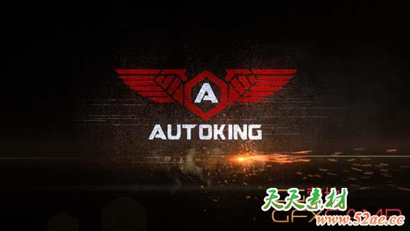 AE模板-速度感文字Logo动画 Speed Logo Reveal-天天素材网