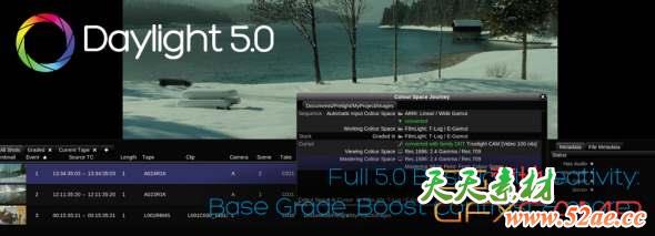 视频电影调色转码打包软件 FilmLight Daylight 5.1.10417 Mac破解版-天天素材网