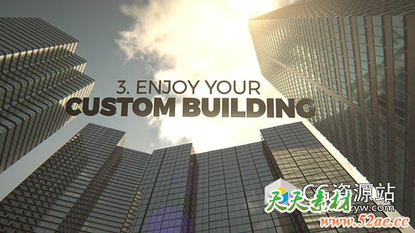 C4D三维摩天大楼城市建筑楼房模型预设lib4d格式-天天素材网