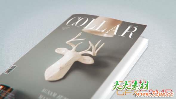 AE模板-杂志翻书三维动画片头 Book and Magazine Promo-天天素材网