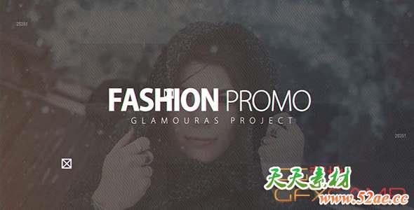 AE模板-时尚视频图片拼贴开场 Fashion Promo-天天素材网