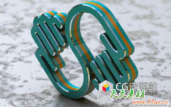 C4D将2DLogo变成3DLogo教程 SkillShare – Turning a 2D Logo Into a 3D Masterpiece-天天素材网