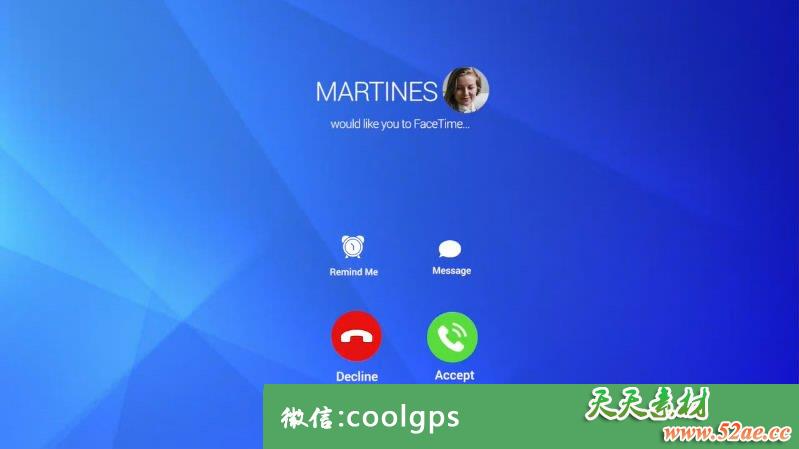 视频通话PR视频制作下载 Facetime Template-天天素材网