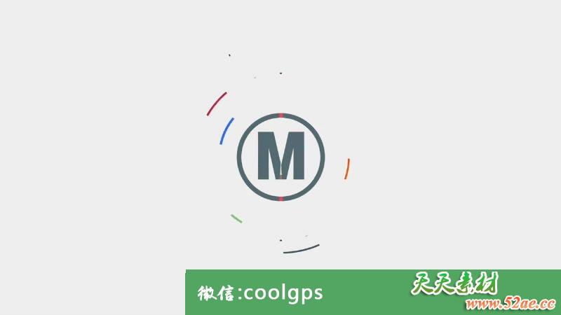 简洁LOGO标志片头模板下载 Clean Logo Reveal-天天素材网