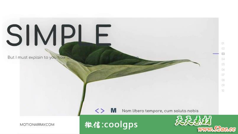 迷你推广介绍商务宣传片PR模板下载 Minimal Corporate-天天素材网