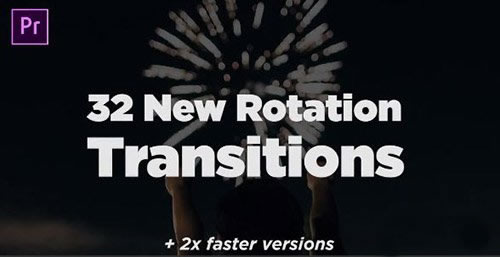 32组最新旋转动态转场PR模板32 New Rotation Transitions-天天素材网