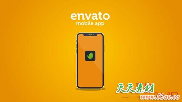 AE模板-苹果安卓手机APP宣传展示动画 New Mobile App Presentation – iOS & Android-天天素材网