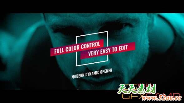 AE模板-城市运动视频宣传片头 Urban Glitch Promo-天天素材网