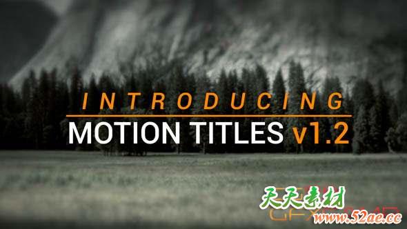 FCPX插件-25组文字标题动画 Motion Titles 4k-天天素材网