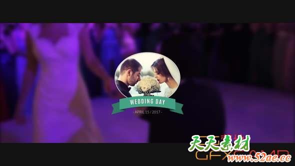 AE模板-婚礼文字标题动画 15 Wedding Titles-天天素材网