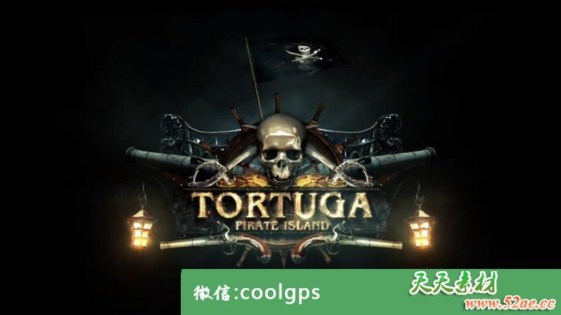 史诗海盗标志LOGO展示 PR视频模板下载 Epic Pirate Logo-天天素材网