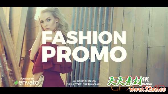AE模板-时尚视频宣传片 Fashion Promo-天天素材网