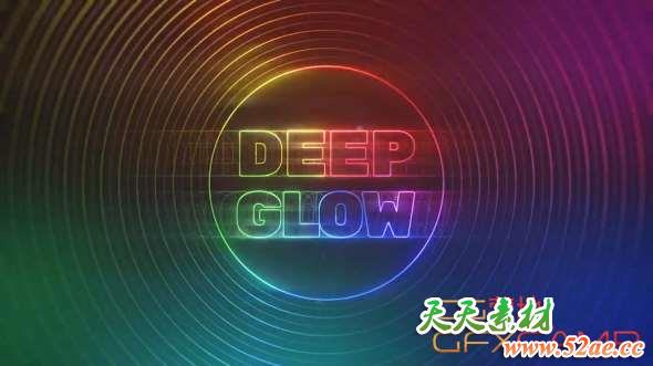 漂亮发光辉光AE插件 Aescripts Deep Glow V1.0 Win/Mac 破解版 + 使用教程-天天素材网
