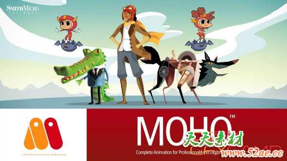 二维卡通动画制作软件 Smith Micro Moho Pro v12.5.1 Mac破解版-天天素材网