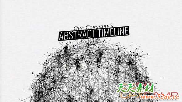 AE模板-点线粒子文字宣传片头 Interdependence – Epic Trailer-天天素材网