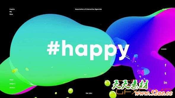 AE模板-快速节奏感文字图片开场 Fast Typographic Promo-天天素材网