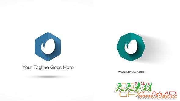 AE模板-干净简洁Logo动画 Clean Logos-天天素材网