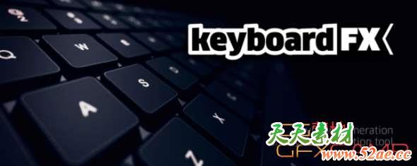 键盘打字动画AE脚本 Aescripts KeyboardFX V1.1-天天素材网