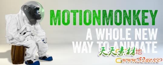 多图层运动MG动画AE脚本 Aescripts MotionMonkey V1.02 + 使用教程-天天素材网