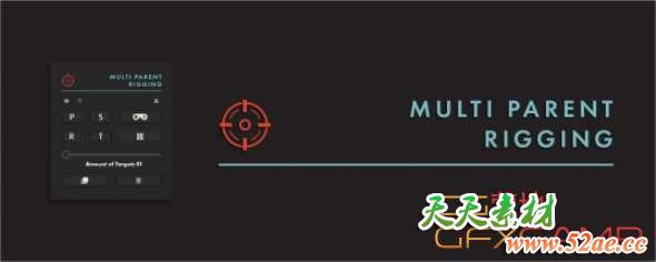 多属性人物绑定AE脚本 Aescripts Multi Parent Rigging v1.0 + 使用教程-天天素材网