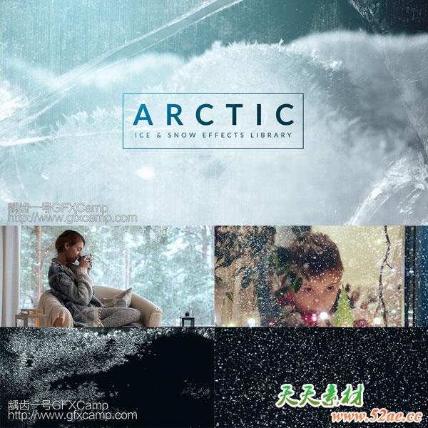 79个下雪结冰特效合成4K视频素材-天天素材网