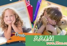 PR模板 儿童滑梯 电梯视频片头模板 Kids Slide-天天素材网