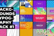 PR模板-抽线背景文字排版动画 Abstract Backgrounds Generator-天天素材网