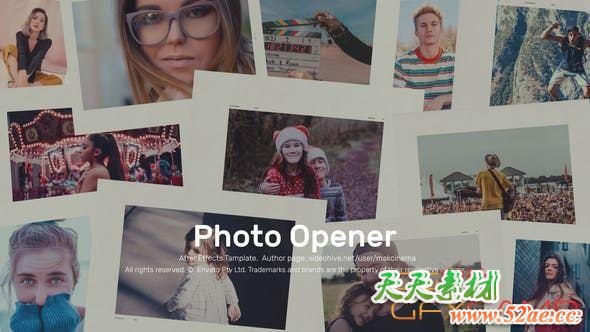 AE模板-照片快闪切换展示片头 Photo Opener – Photo Intro-天天素材网