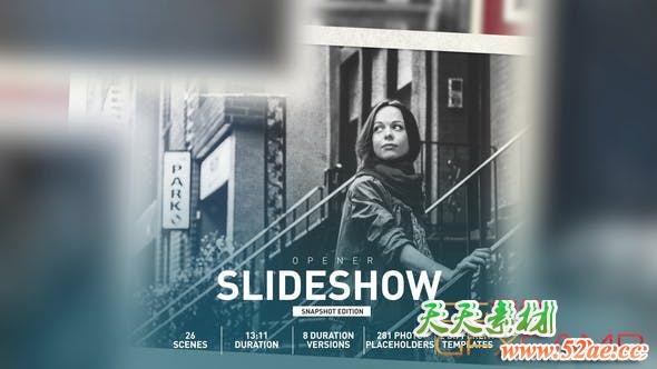 AE模板-浪漫婚礼照片相册幻灯片展示 Romantic Wedding Slideshow-天天素材网